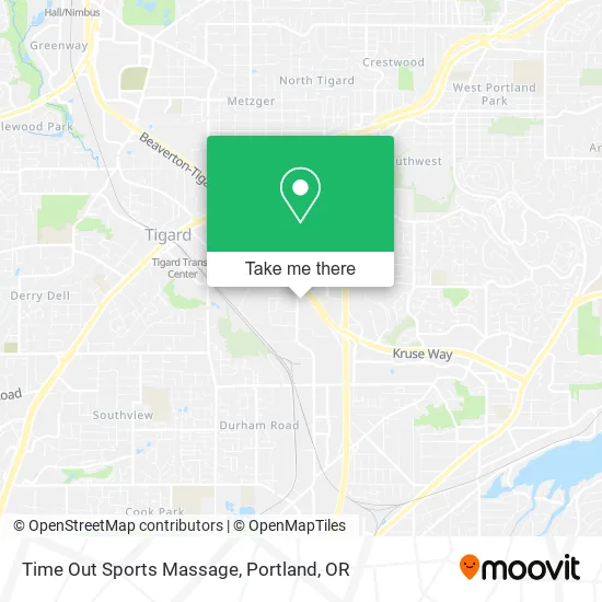 Time Out Sports Massage map