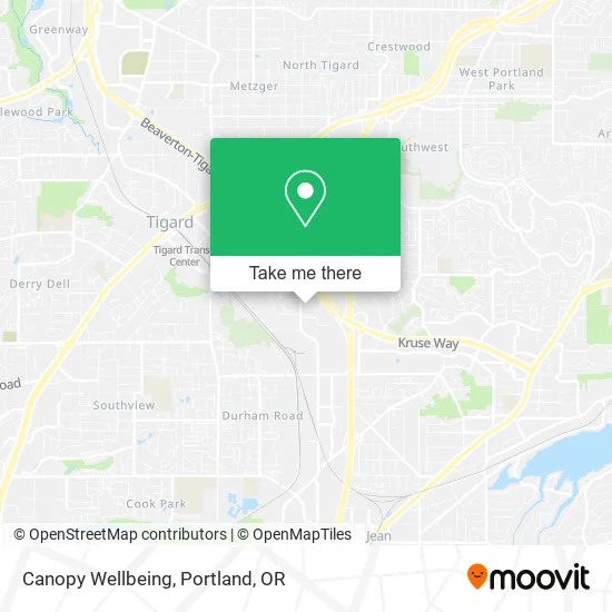 Canopy Wellbeing map