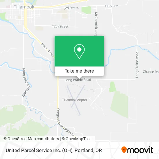United Parcel Service Inc. (OH) map