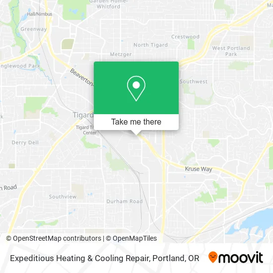 Expeditious Heating & Cooling Repair map