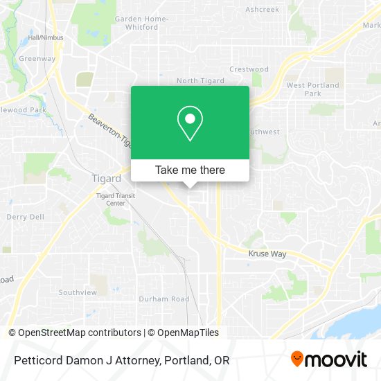 Petticord Damon J Attorney map
