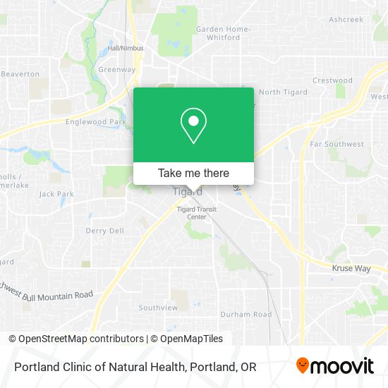Mapa de Portland Clinic of Natural Health