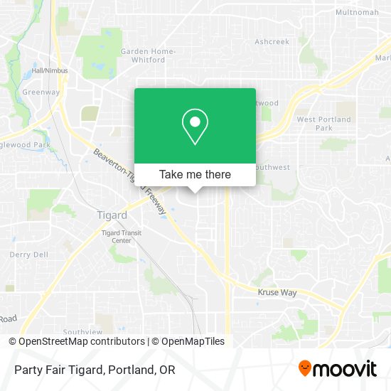 Mapa de Party Fair Tigard