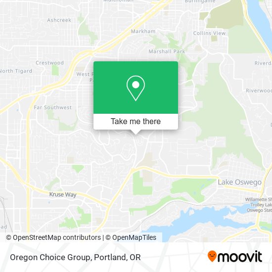 Mapa de Oregon Choice Group