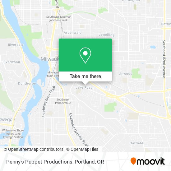 Mapa de Penny's Puppet Productions