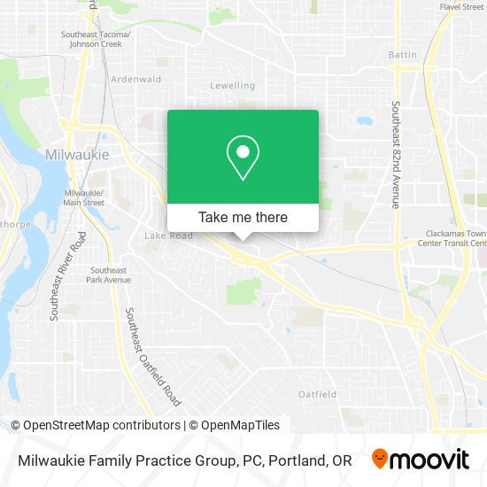 Mapa de Milwaukie Family Practice Group, PC