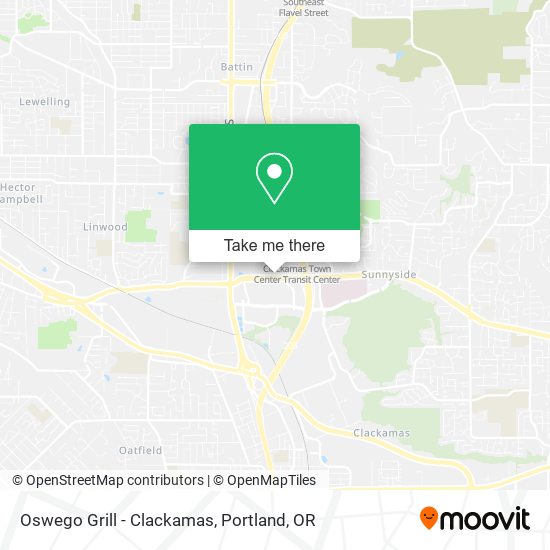 Mapa de Oswego Grill - Clackamas