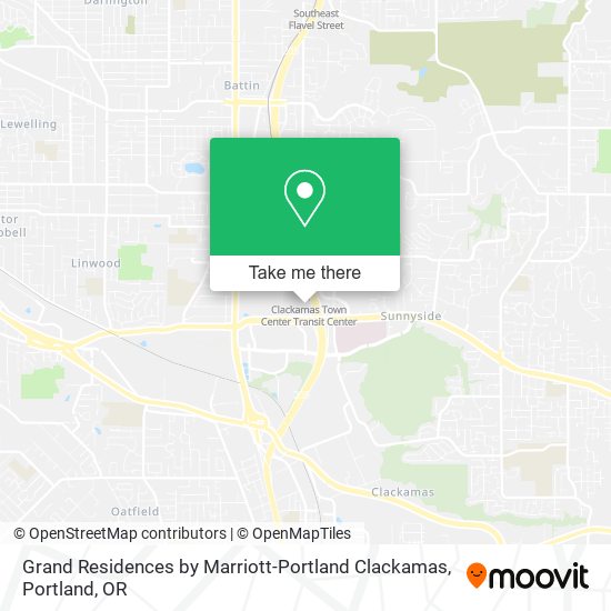 Mapa de Grand Residences by Marriott-Portland Clackamas