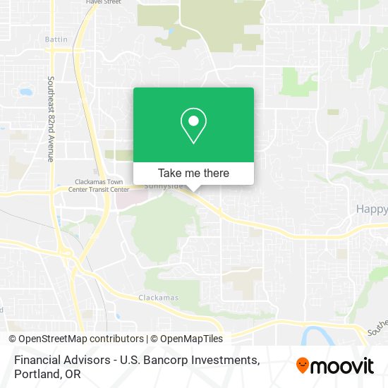 Mapa de Financial Advisors - U.S. Bancorp Investments