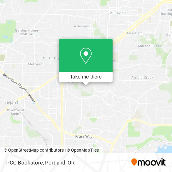PCC Bookstore map