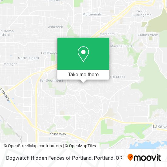 Dogwatch Hidden Fences of Portland map