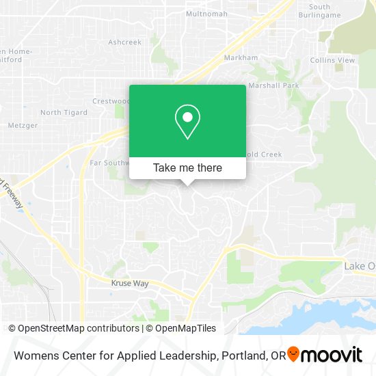 Womens Center for Applied Leadership map