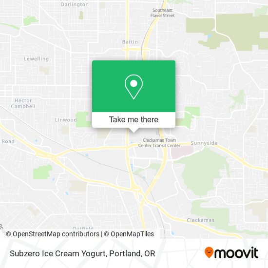 Subzero Ice Cream Yogurt map