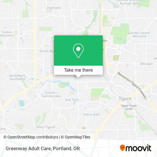 Greenway Adult Care map