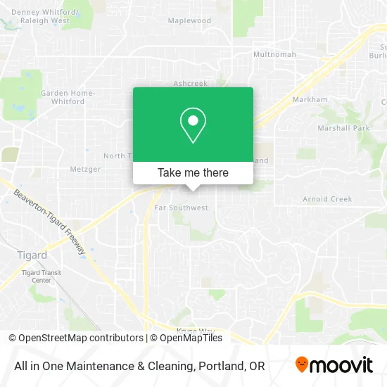 Mapa de All in One Maintenance & Cleaning