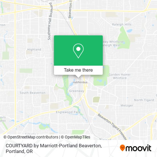 Mapa de COURTYARD by Marriott-Portland Beaverton