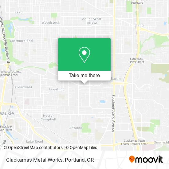 Clackamas Metal Works map