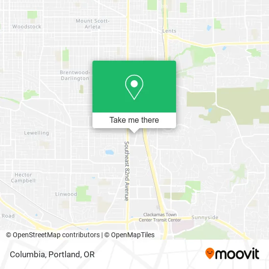 Mapa de Columbia