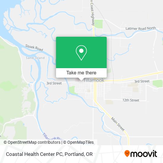 Mapa de Coastal Health Center PC