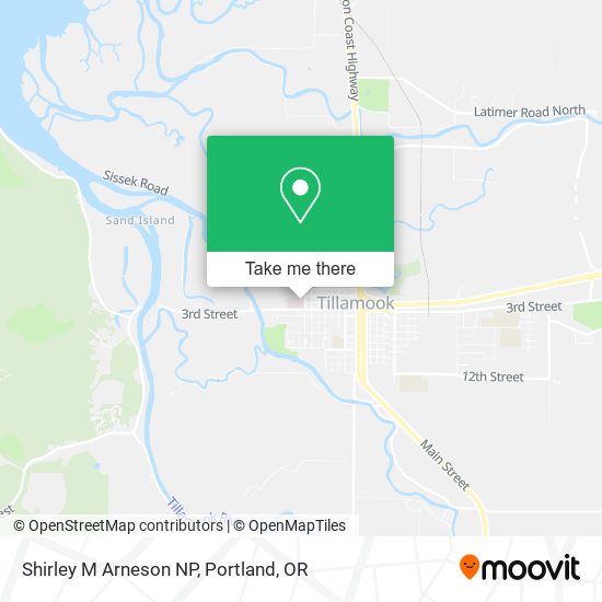 Mapa de Shirley M Arneson NP