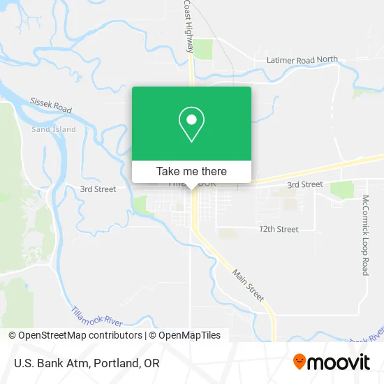 Mapa de U.S. Bank Atm