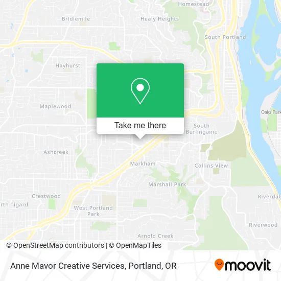 Anne Mavor Creative Services map