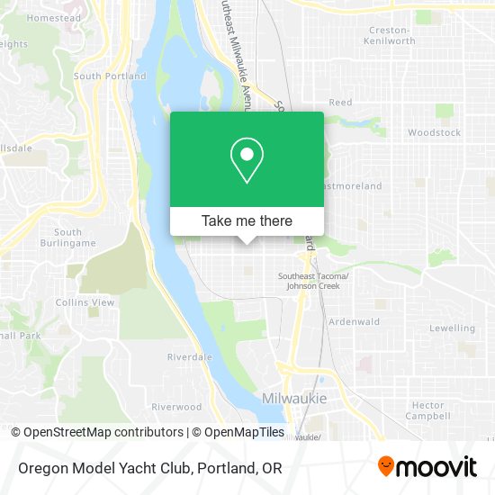 Mapa de Oregon Model Yacht Club