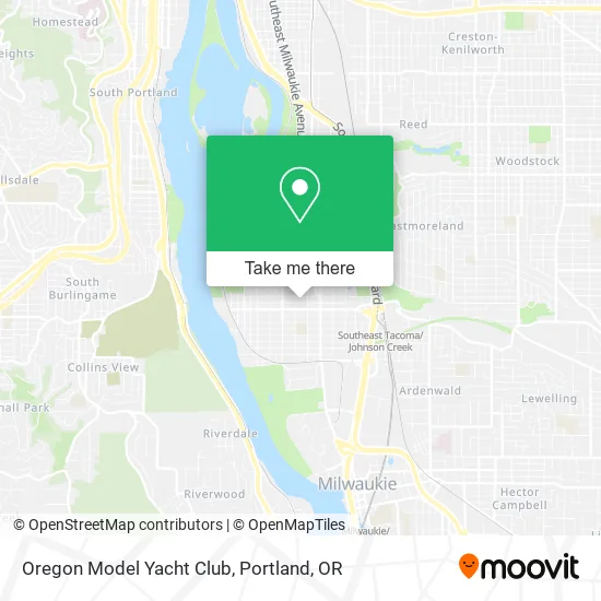 Mapa de Oregon Model Yacht Club