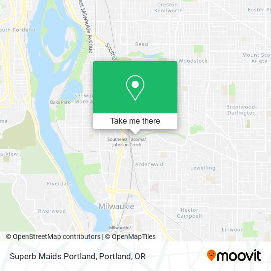 Superb Maids Portland map