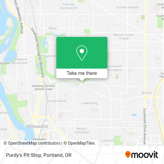 Purdy's Pit Stop map