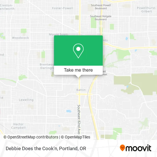 Debbie Does the Cook'n map