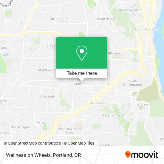 Wellness on Wheels map