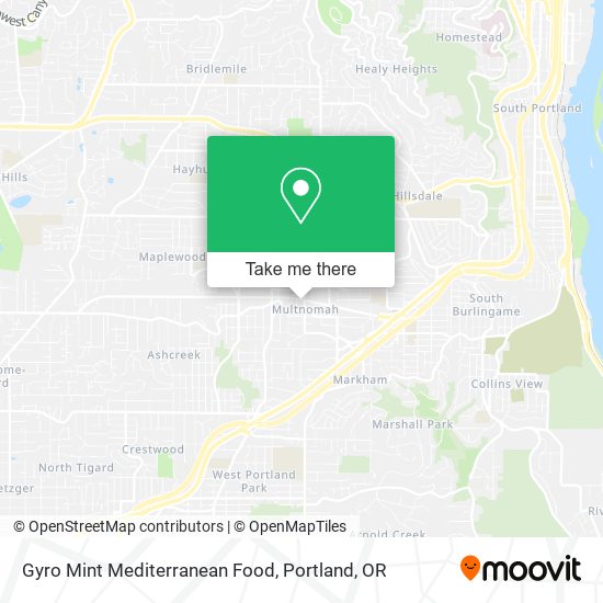 Gyro Mint Mediterranean Food map