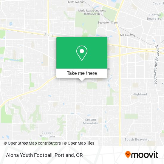 Aloha Youth Football map