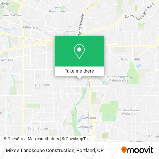Mike's Landscape Construction map