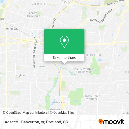 Adecco - Beaverton, or map