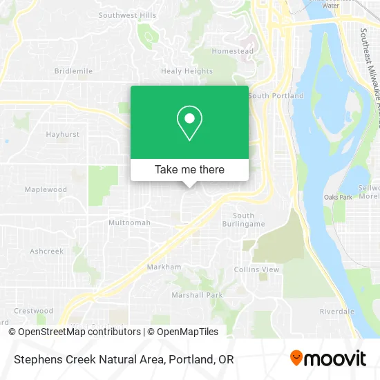 Mapa de Stephens Creek Natural Area