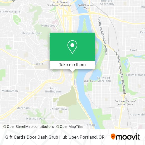 Gift Cards Door Dash Grub Hub Uber map