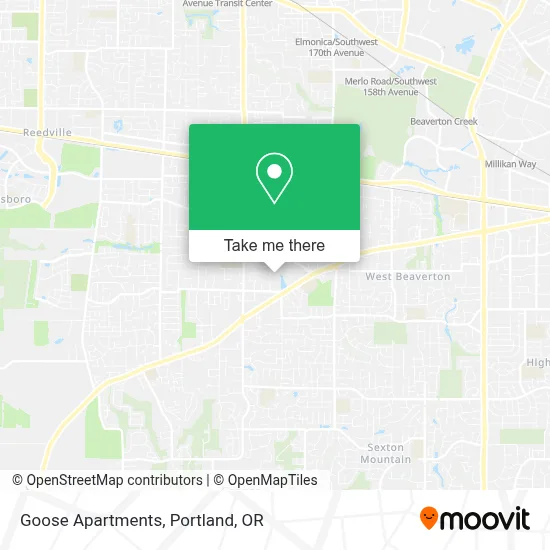 Goose Apartments map