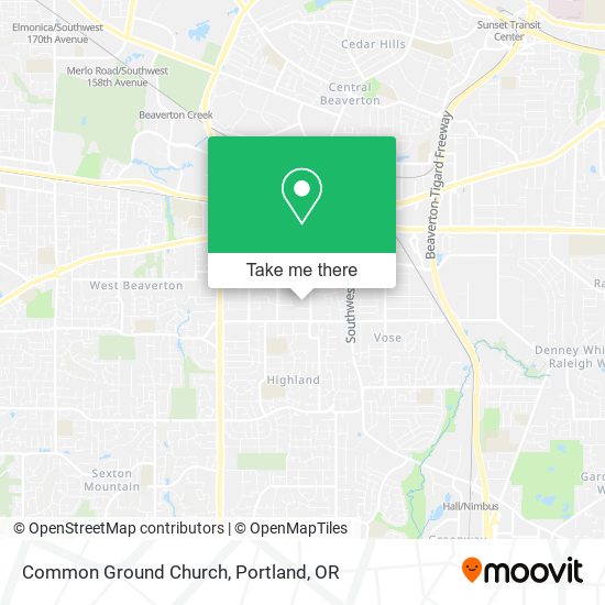 Mapa de Common Ground Church