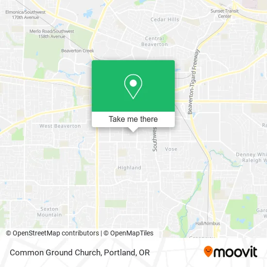 Common Ground Church map