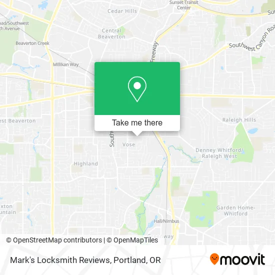 Mark's Locksmith Reviews map