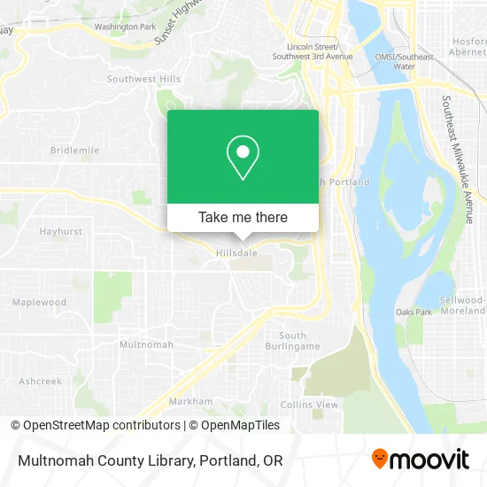 Multnomah County Library map