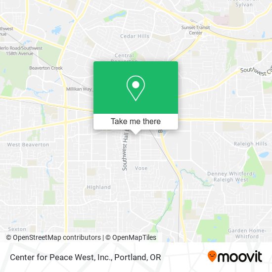 Center for Peace West, Inc. map
