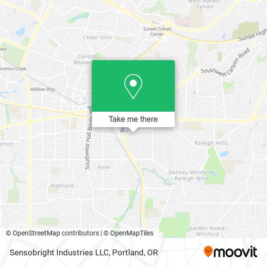 Mapa de Sensobright Industries LLC