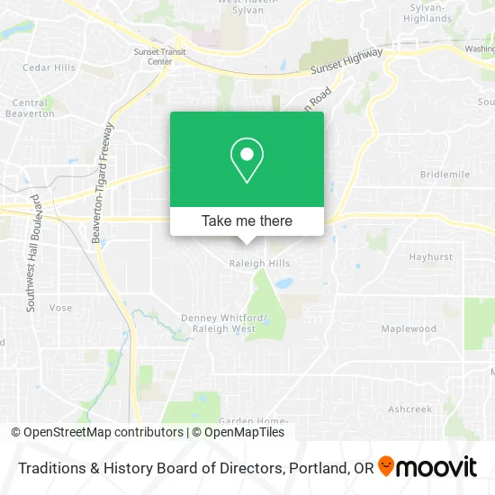 Traditions & History Board of Directors map