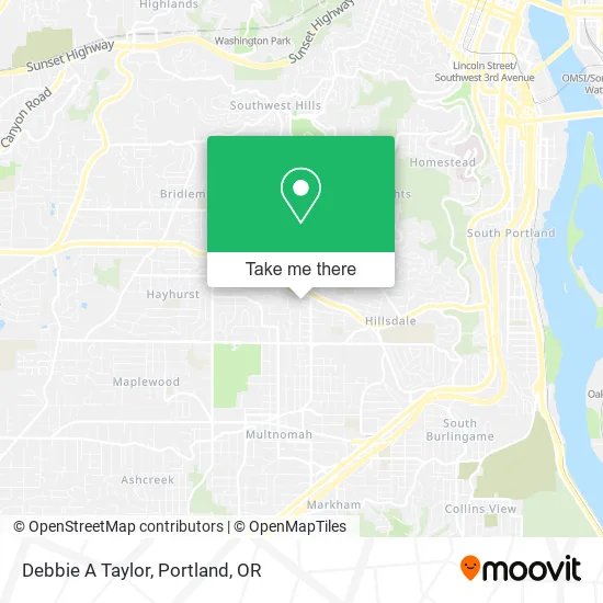Mapa de Debbie A Taylor