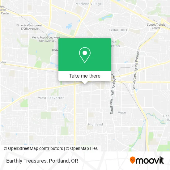 Earthly Treasures map