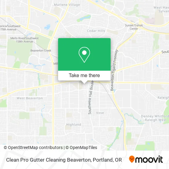 Mapa de Clean Pro Gutter Cleaning Beaverton