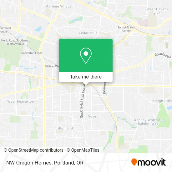 NW Oregon Homes map